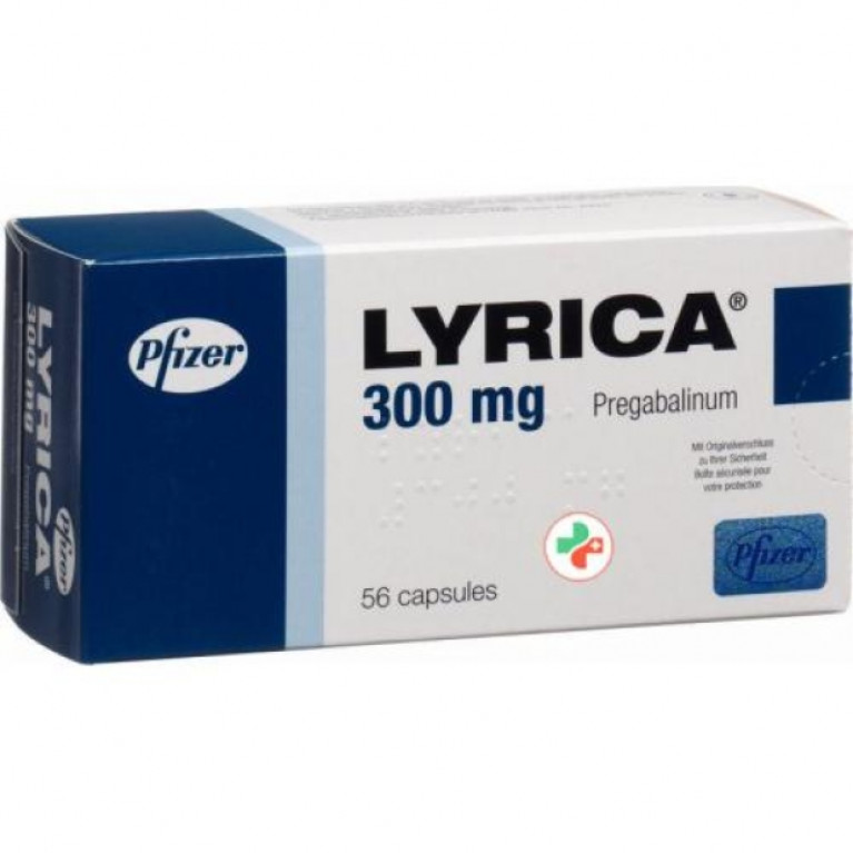 Лирика капсулы 300 мг №56