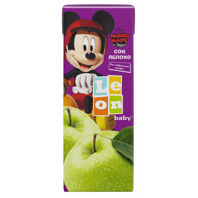Леон беби сок микки маус 200 мл/яблоко/