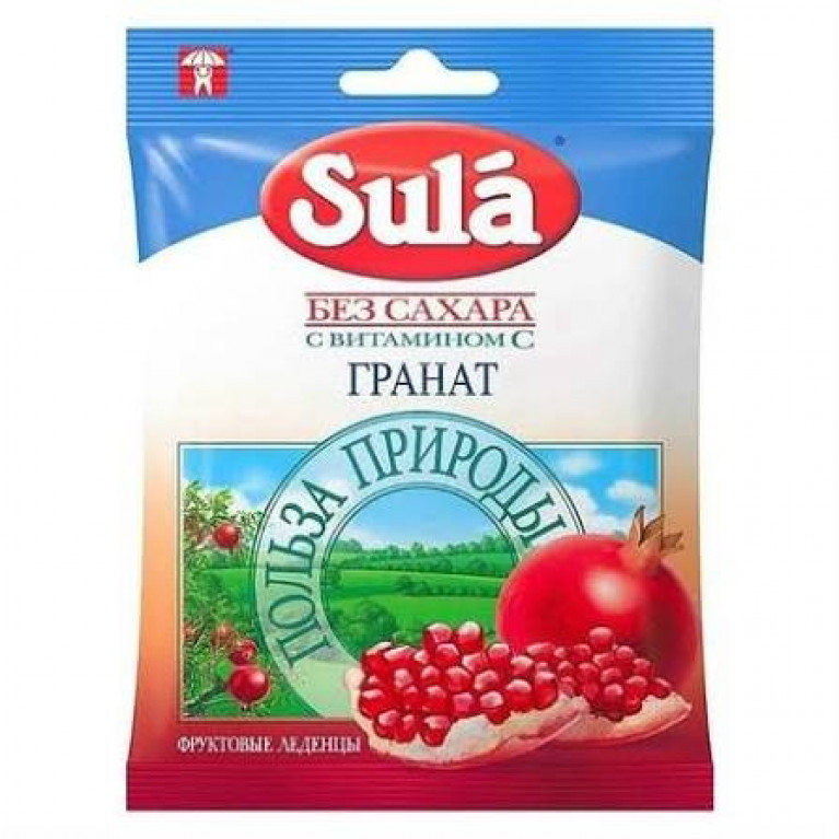 Сула леденцы со вкусом граната 60г