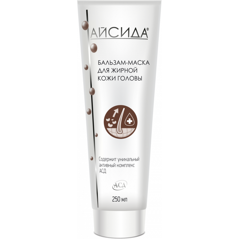 Айсида бальзам-маска для жирной кожи головы 250 мл