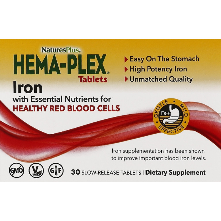 Айхерб Хема плекс таблетки №30/в коробочке железо/