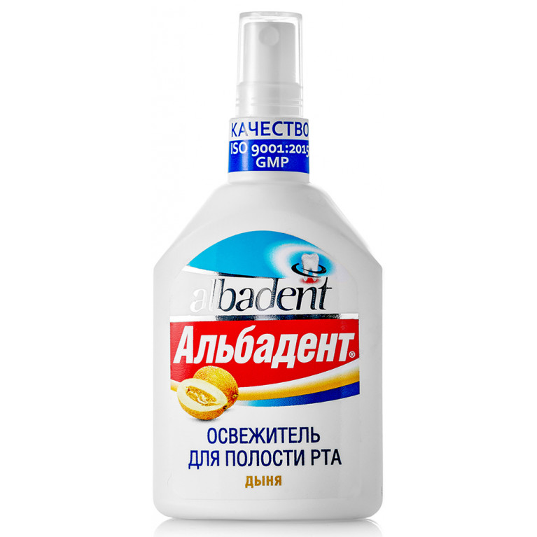Альбадент освежитель для полости рта 35 мл/дыня/