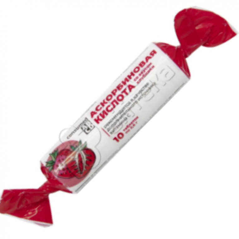 Аскорбиновая кислота закрутка №10/клубника//Биовит/