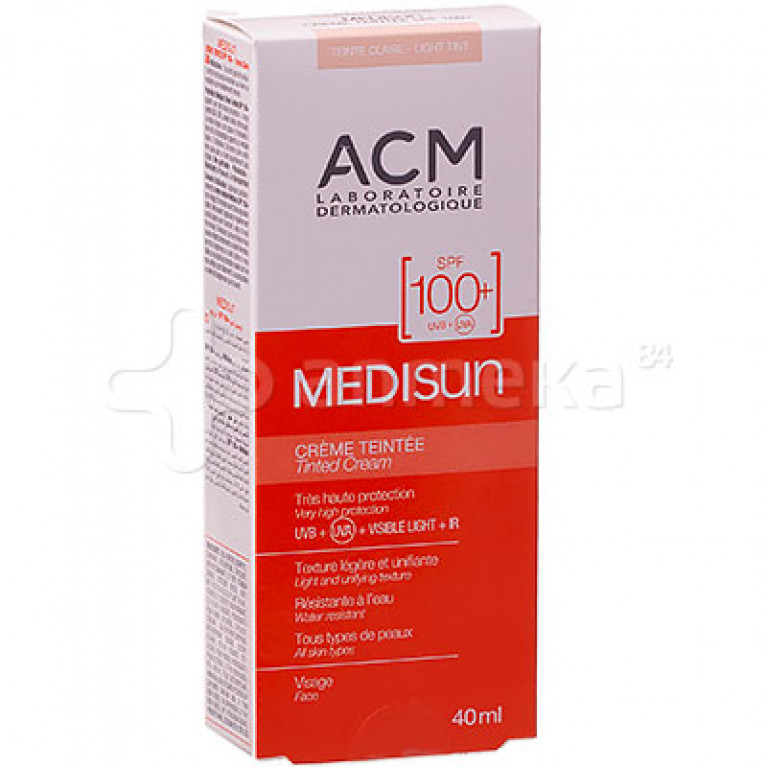 АСМ Медисан-защита от солнца SPF 100+ с тональным эффектом крем 40 мл