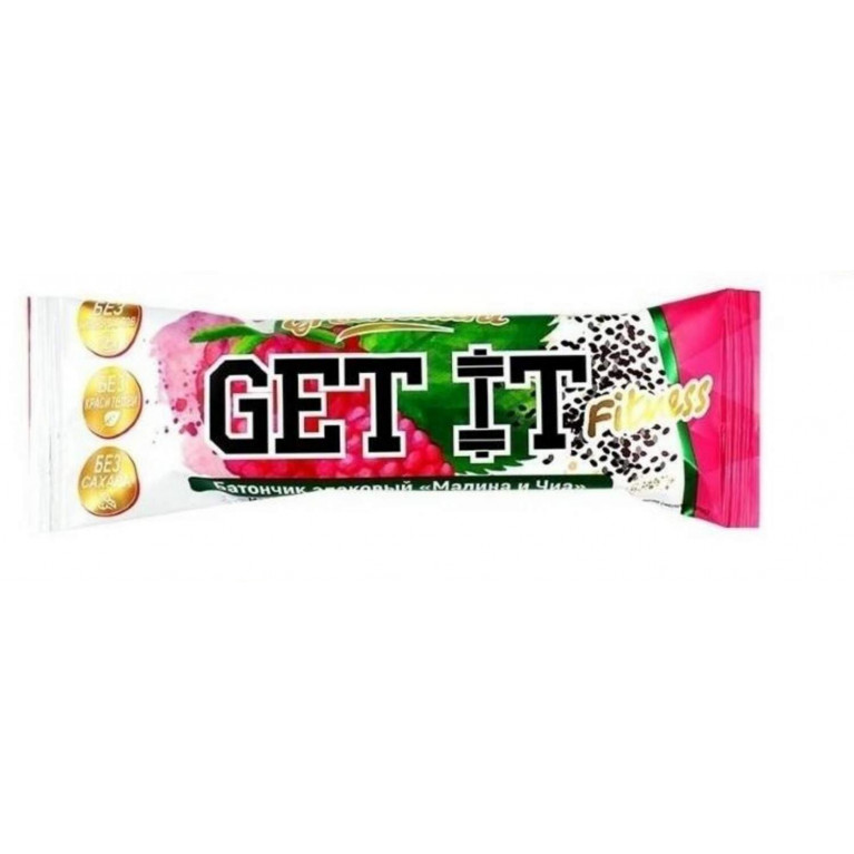 Батончик злаковый Get It 30г /малина и чиа/