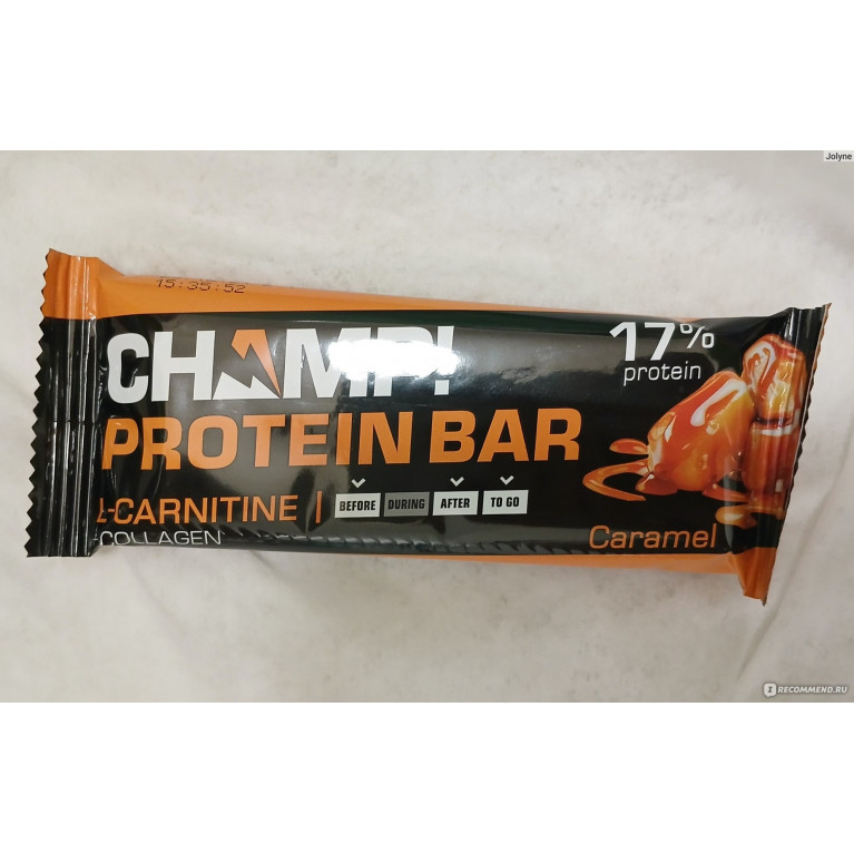 Батончик протеиновый 45 г/чамп карамельный /