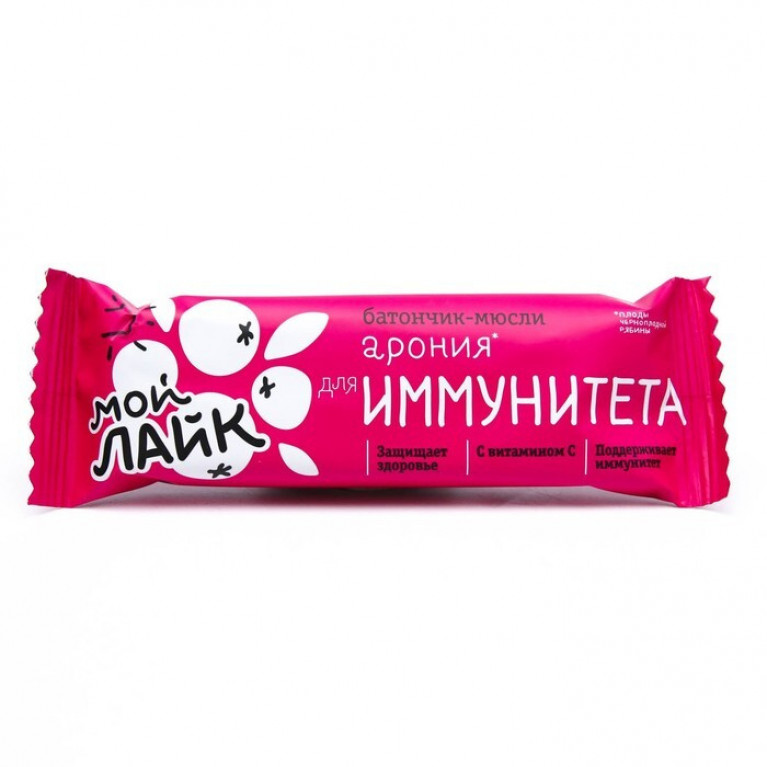 Батончик мюсли кофе арония для иммунитета 25 г/мой лайк/
