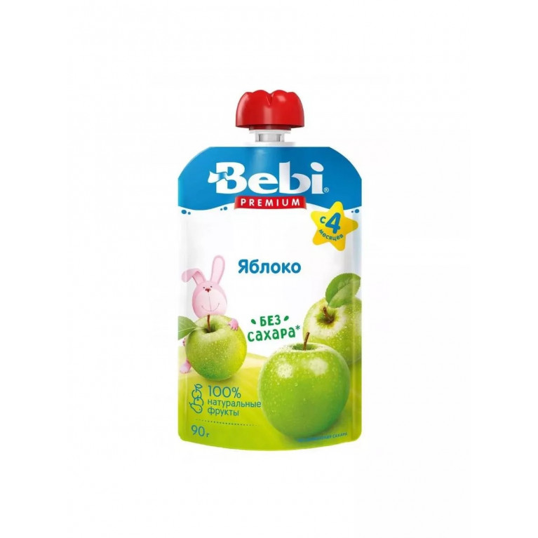 Беби премиум пюре 90г/яблоко/