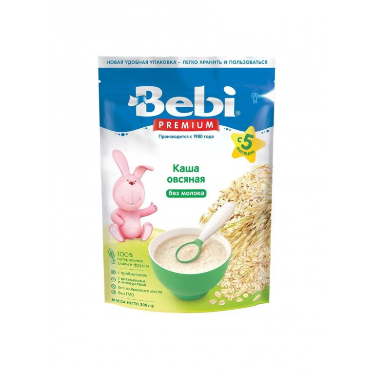 Беби премиум каша безмолочная 200 г/овсяная/