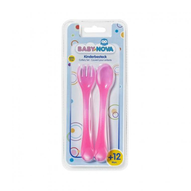 Бейби нова набор столовый вилка-ложка 
