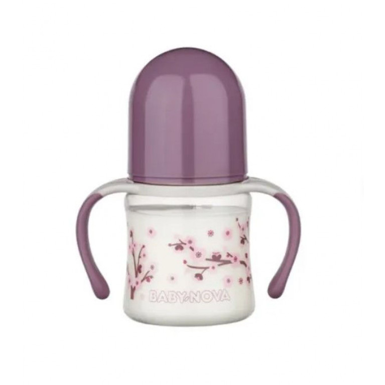 Бейби нова бутылочка с шир.горл с ручками 150 мл 