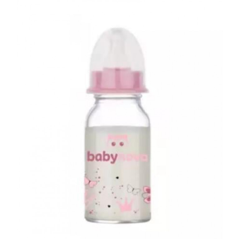 Бейби нова бутылочка стекло 0-24 мес. 120 мл/44606/