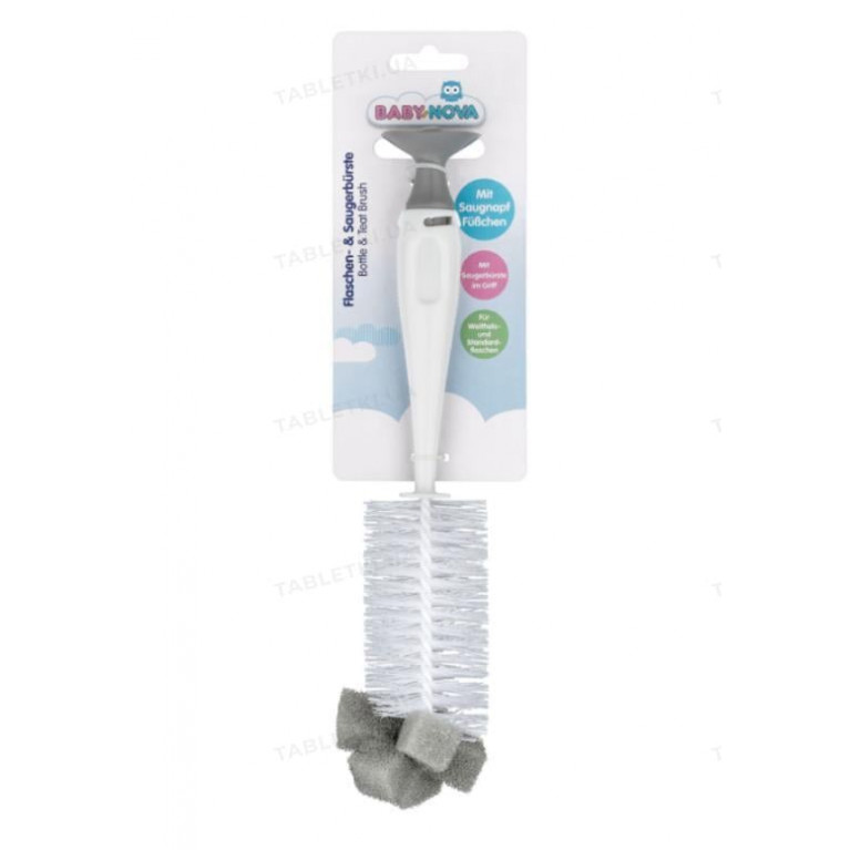 Бейби нова бутылочка пластик 0-24 мес. 120 мл/46010/