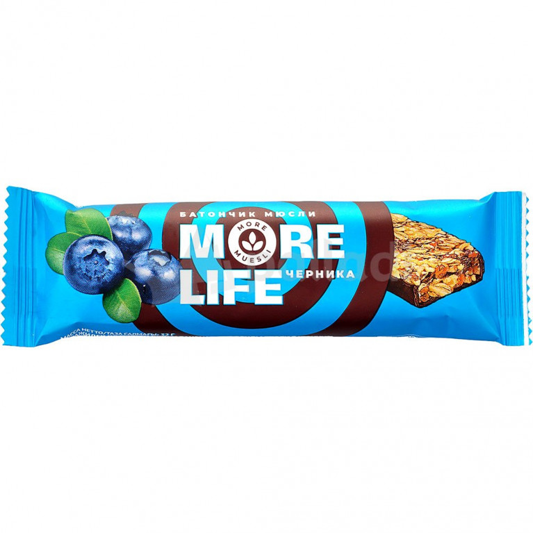 Батончик мюсли Море лайф 32 г/черника/