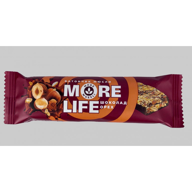 Батончик мюсли Море лайф 32 г/шоколад-орех/