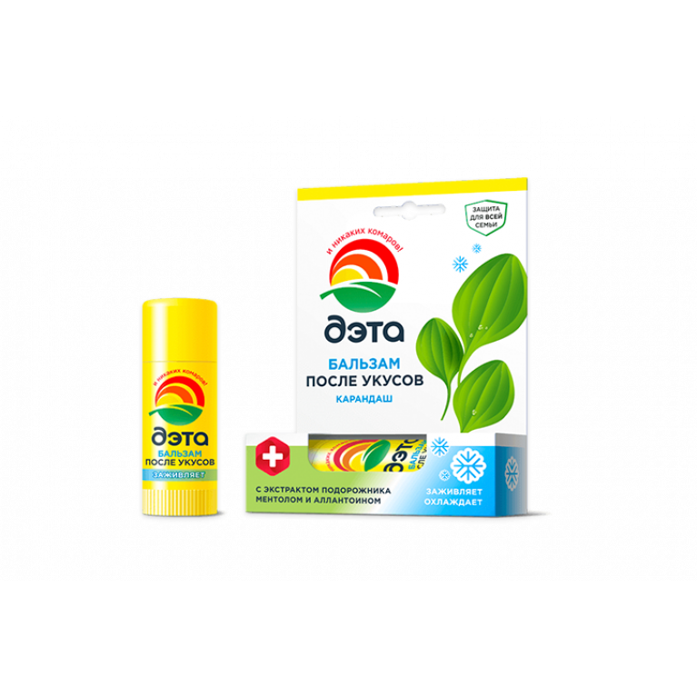Бальзам карандаш после укусов насекомых 10мл