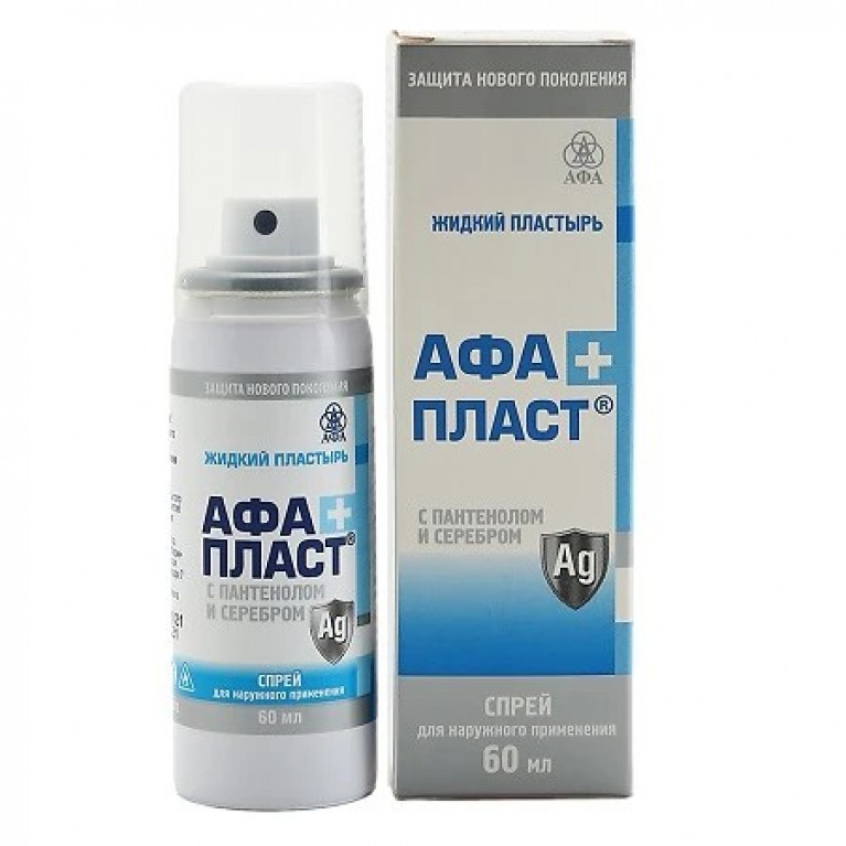Афа+ Пласт пластырь жидкий спрей 60 мл