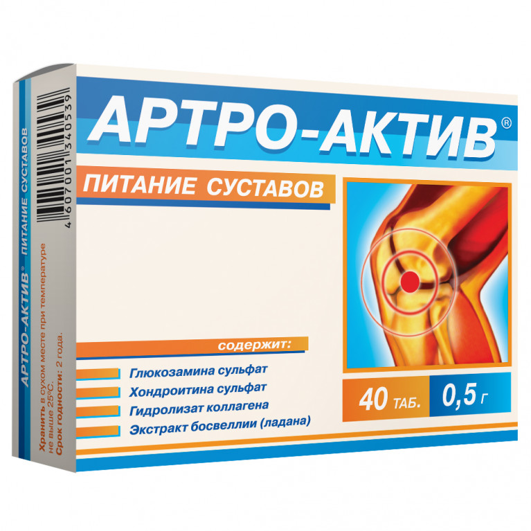 Артро-Актив таблетки 0,5 г №40