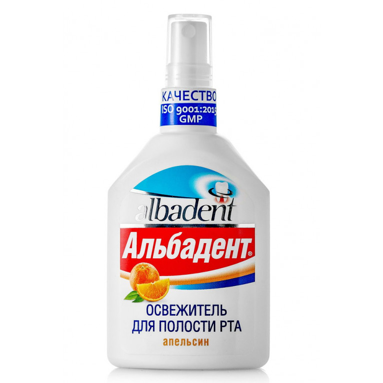 Альбадент освежитель для полости рта 35 мл/апельсин/