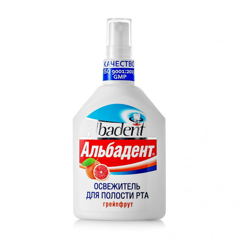 Альбадент освежитель для полости рта 35 мл/грейпфрут/