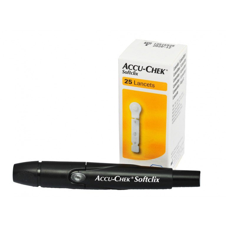 Акку-чек набор ручка софкликс кит+иглы №25