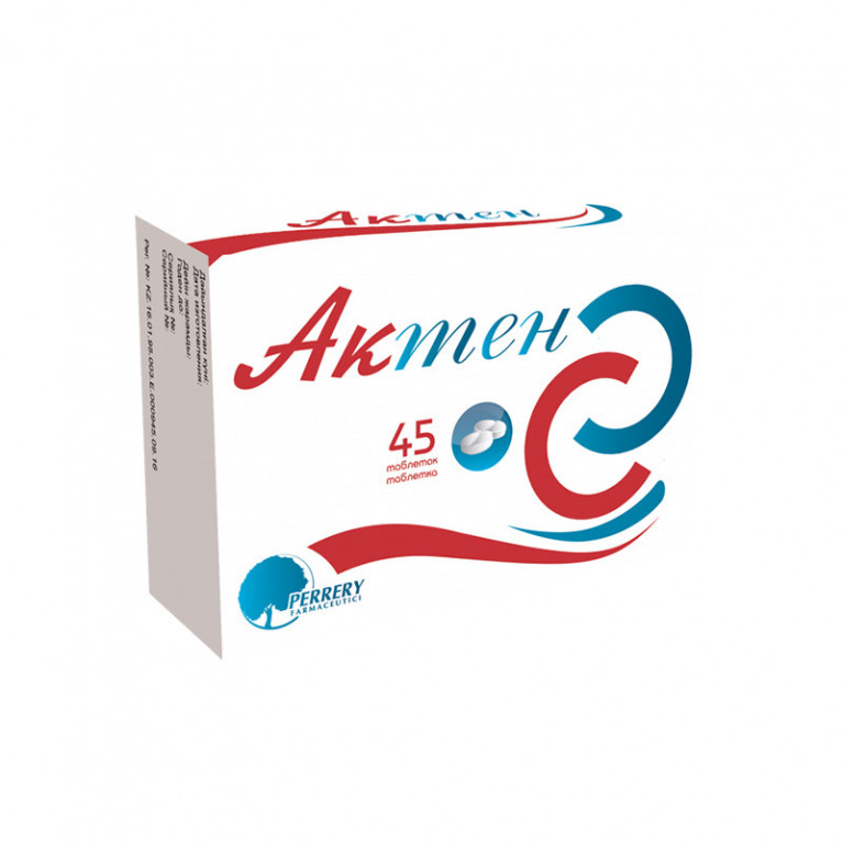 Актен таблетки №30/Л-карнит,Вит С Е В8,Zn,Se,коэнзимQ10,гинкго билоба/