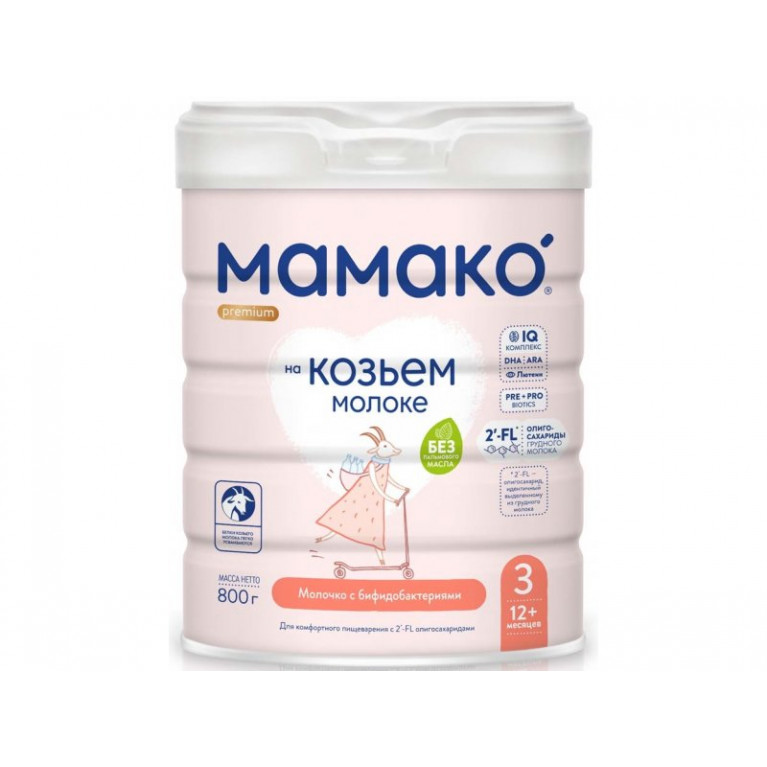 Мамако смесь 3 на козьем молоке 800 г