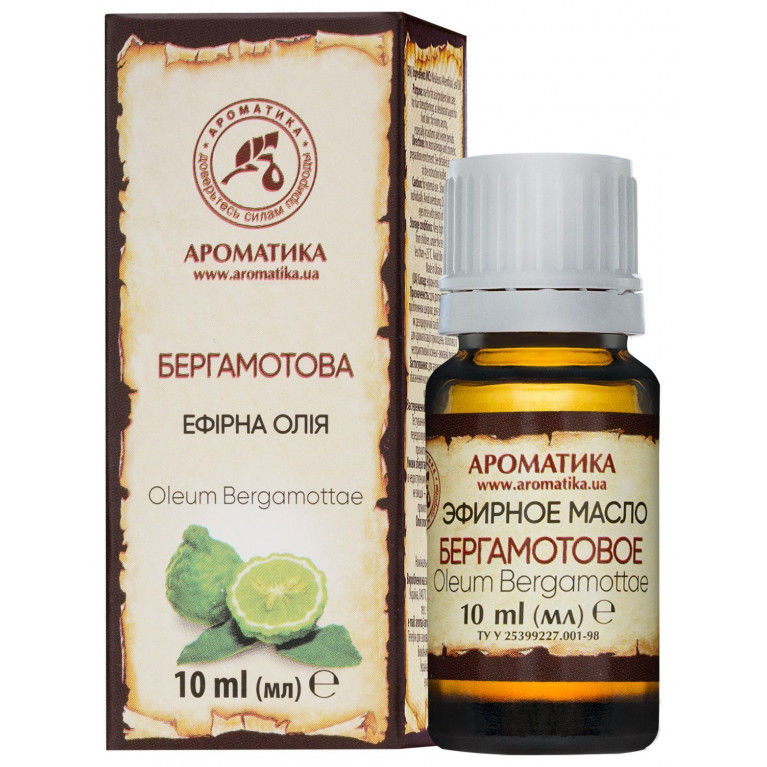 Масло бергамот 10 мл /ароматика/