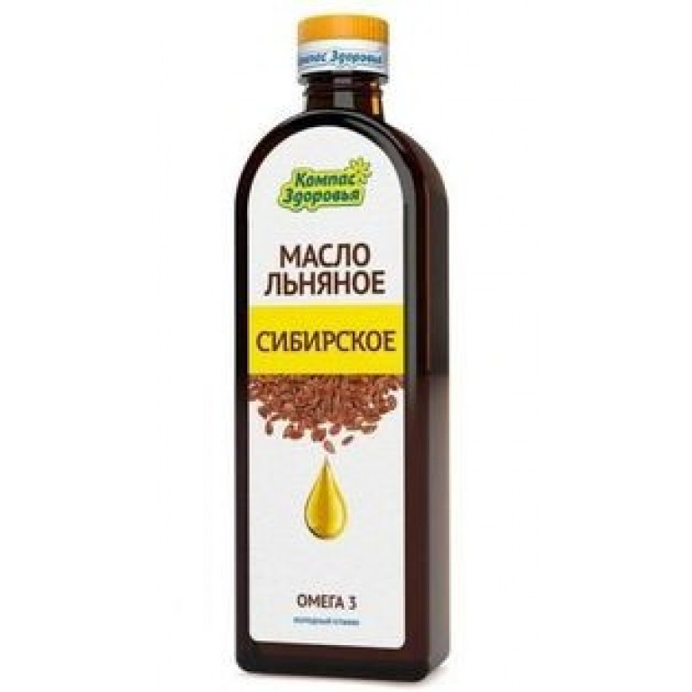 Масло льняное сибирское 500 мл/компас здоровья/