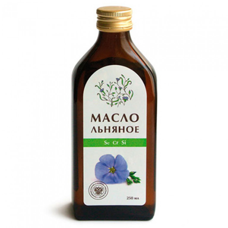 Масло льняное стекло 250 мл/компас здоровья/