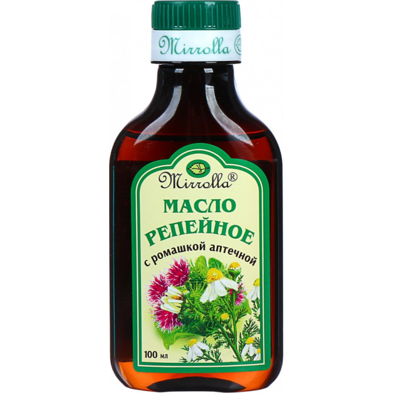 Масло репейное 100 мл/ромашка аптечная//Миролла/