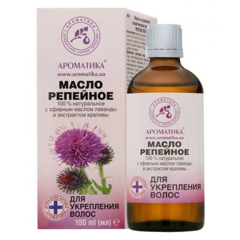 Масло репейное для укрепления волос 100 мл/ароматика/
