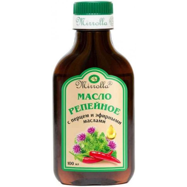 Масло репейное 100 мл/перец и эфирные масла/