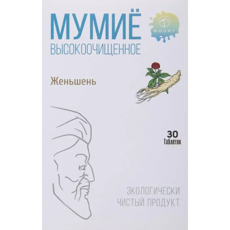 Мумие Алтей таблетки №30/женьшень/