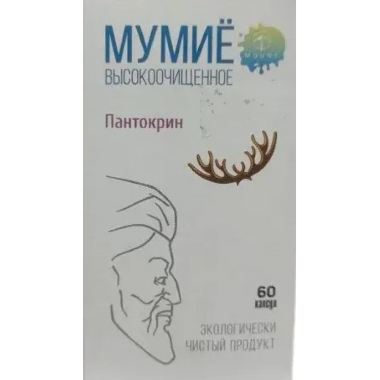 Мумие Алтей капсулы №60/с пантокрином/
