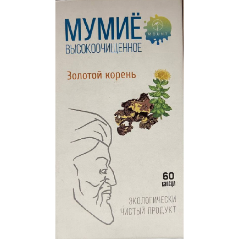 Мумие Алтей капсулы №60/с золотым корнем/
