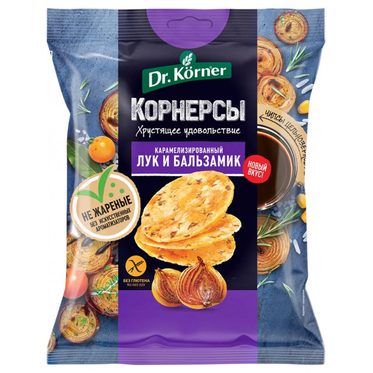 Доктор Корнер корнерсы чипсы лук и бальзамик 50 г