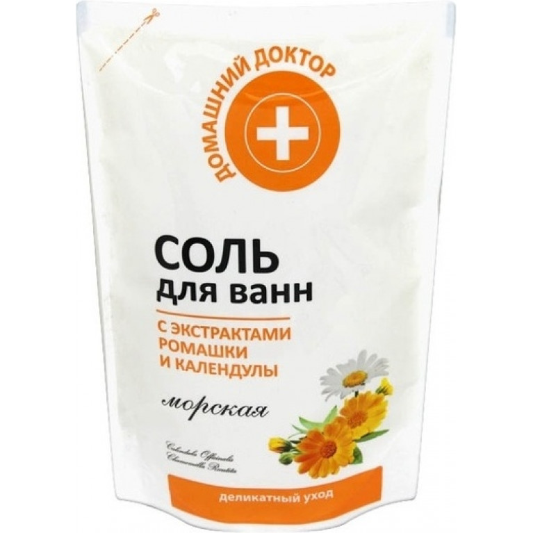 Домашний доктор соль для ванн с ромашкой и календулой 500 г