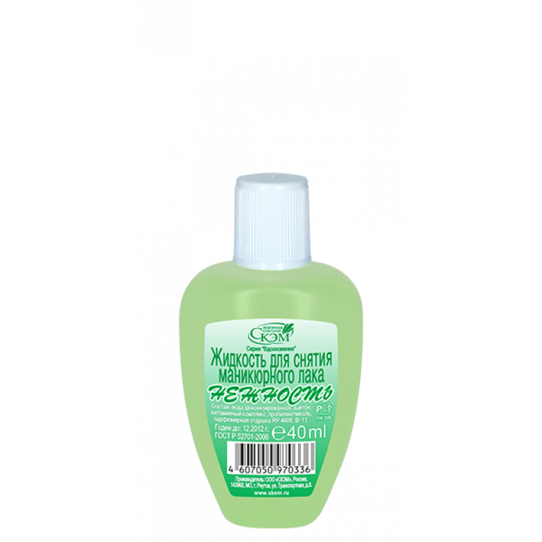 Жидкость для снятия лака 60 мл/нежность/