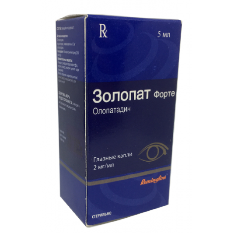 Золопат форте капли глазные 0,2% 5 мл