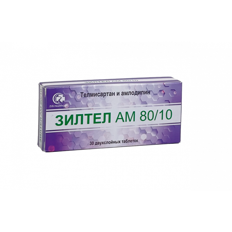 Зилтел АМ таблетки 80/10 мг №30