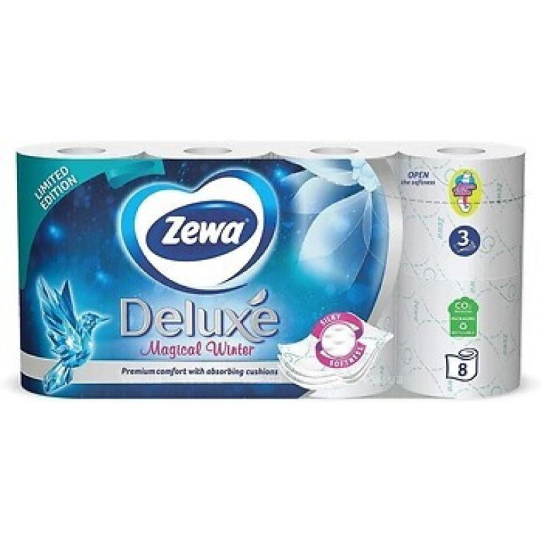 Зева туалетная бумага делюкс №8/магикал винтер/