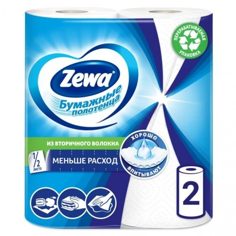 Зева полотенце бумажное №2/стандарт/