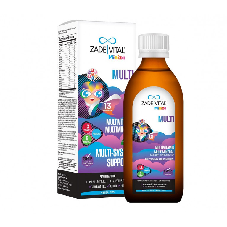 Заде витал Миниза мульти сироп 150 мл