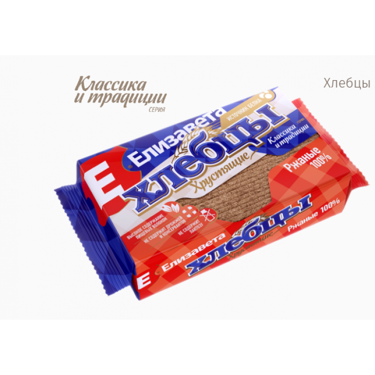 Елизавета хлебцы 100% ржаные 55 г