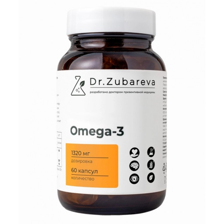 Др Зубарева Омега-3 капсулы 1320 мг №60