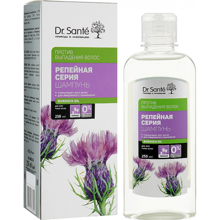 Доктор Санте репейный шампунь для волос 250 мл