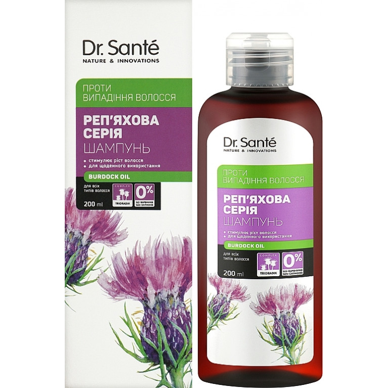 Доктор Санте репейный шампунь для волос 200 мл