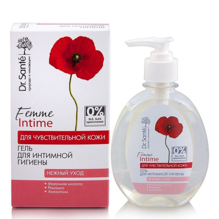 Доктор Санте гель для интимной гигиены чувствительная кожа 230 мл