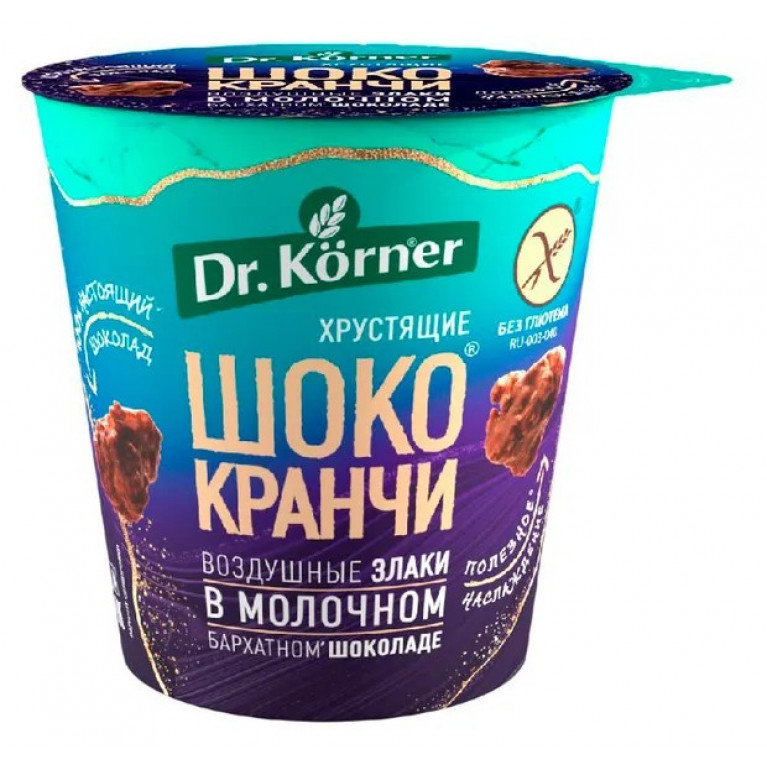 Доктор Корнер шоко-кранчи воздушные злаки в молочном шоколаде 40 г